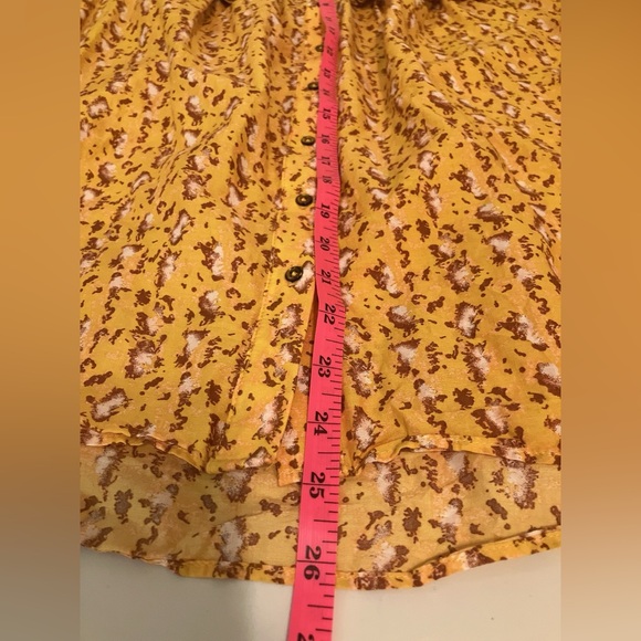 JOIE Nordstrom Floral Button Down Peasant Top Balloon Sleeve Large - Picture 6 of 10